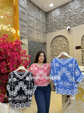 Cotton Embroidery Top Rhinestone (PRM-585)